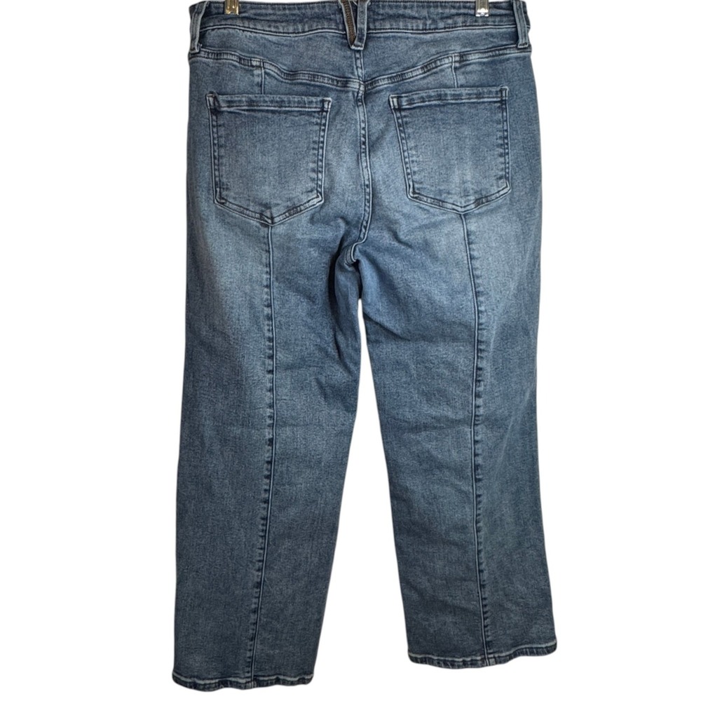 Kut from the Kloth Charlotte High Rise Wide Leg Jeans Womens 14 Medium Wash Boho - Picture 2 of 11
